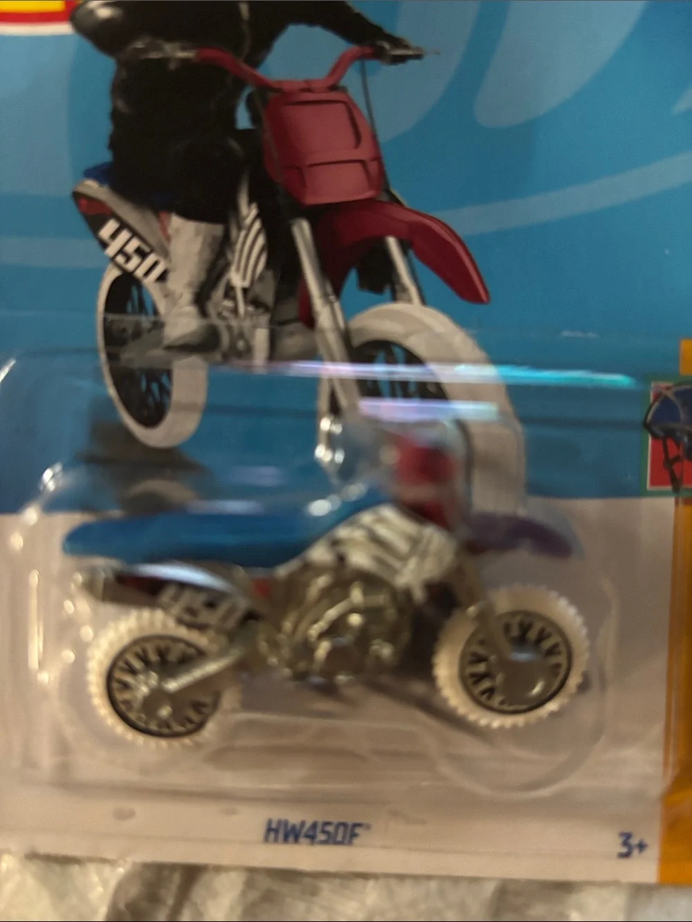 Hot Wheels HW450F Die-Cast Dirt Bike - Blue & White